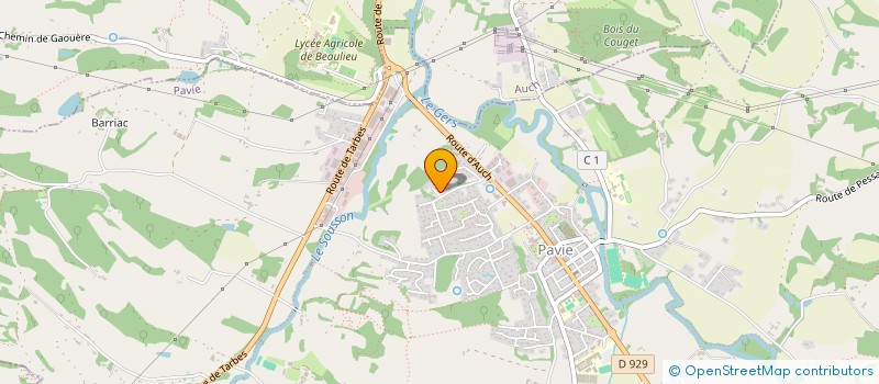 localisation de l'entreprise SCI HAURA  PAVIE