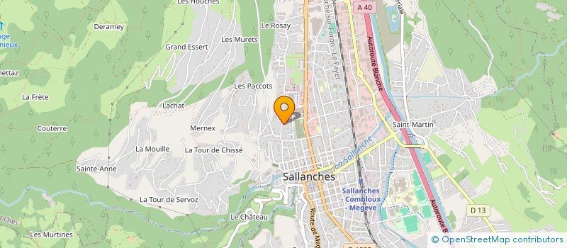 localisation de l'entreprise SCI HAUREM à SALLANCHES