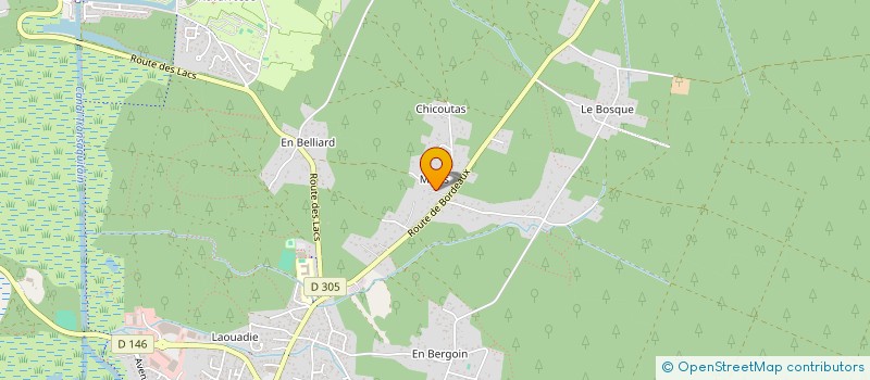 localisation de l'entreprise SCI HAURILLON  BISCARROSSE