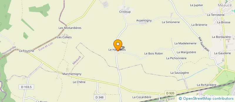 localisation de l'entreprise SCI HAUT BOIS à MEAUCE