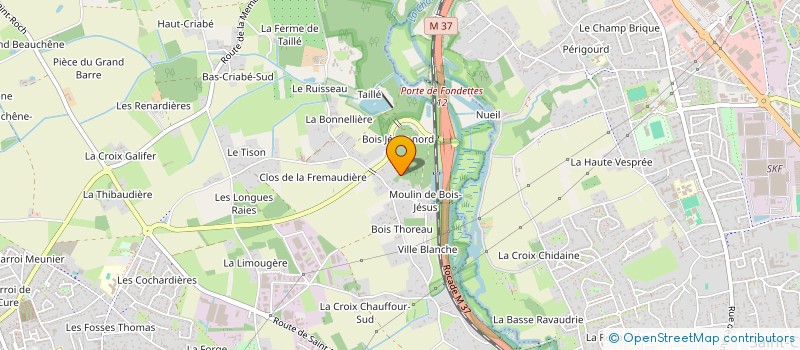 localisation de l'entreprise SCI HAUT BOIS JESUS à FONDETTES