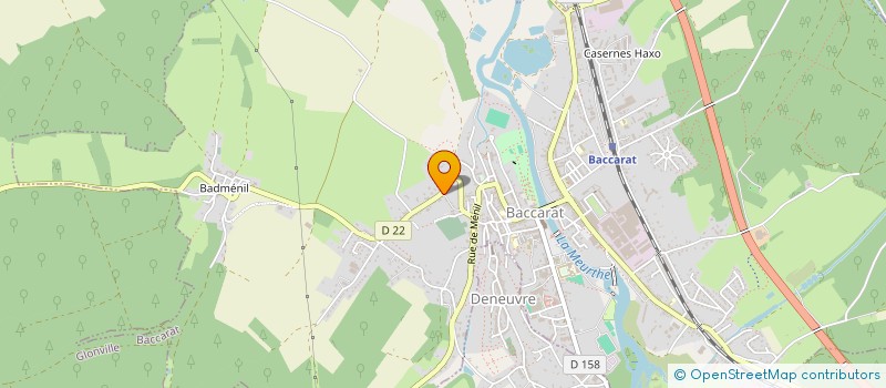 localisation de l'entreprise SCI HAUT DE VENEY  BACCARAT