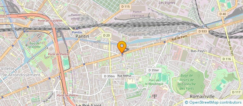 localisation de l'entreprise SCI HAUT DES VIGNES à PANTIN