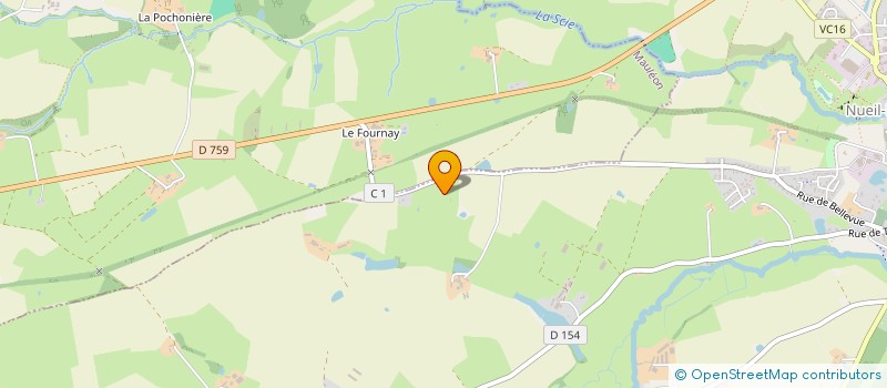 localisation de l'entreprise SCI HAUT FERON  NUEIL-LES-AUBIERS