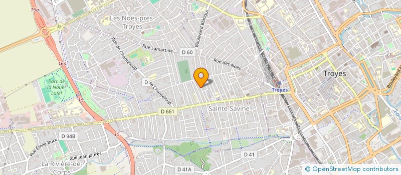 localisation de l'entreprise SCI HAUT LOTIS  SAINTE-SAVINE