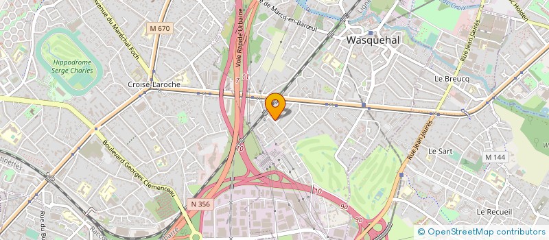 localisation de l'entreprise SCI HAUT VINAGE 13  WASQUEHAL