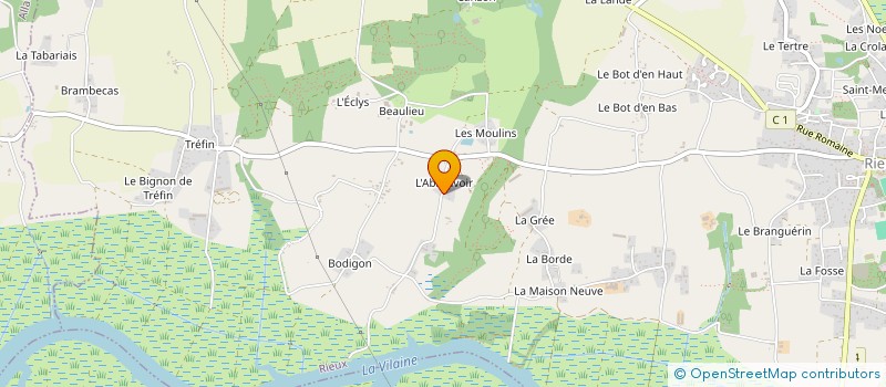 localisation de l'entreprise SCI HAUTBOIS  RIEUX