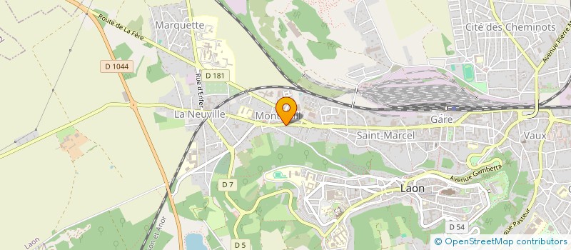 localisation de l'entreprise SCI HAUTE BORNE à LAON