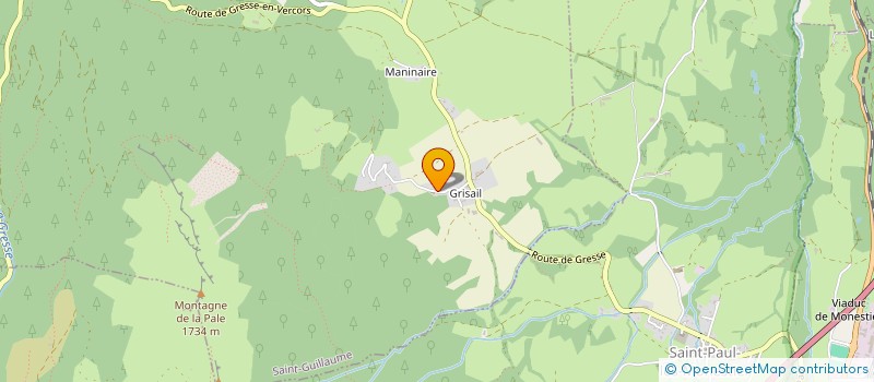 localisation de l'entreprise SCI HAUTE LUCE.  SAINT-GUILLAUME