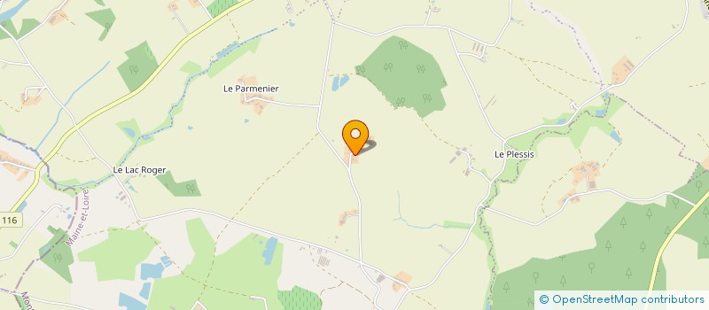 localisation de l'entreprise SCI HAUTE PLESSE  MAUGES-SUR-LOIRE