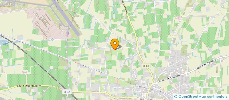 localisation de l'entreprise SCI HAUTE RIAILLES  JONQUIERES