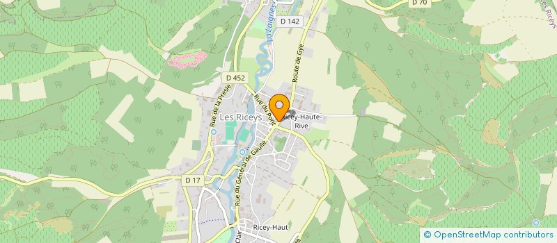 localisation de l'entreprise SCI HAUTE RIVE à LES RICEYS