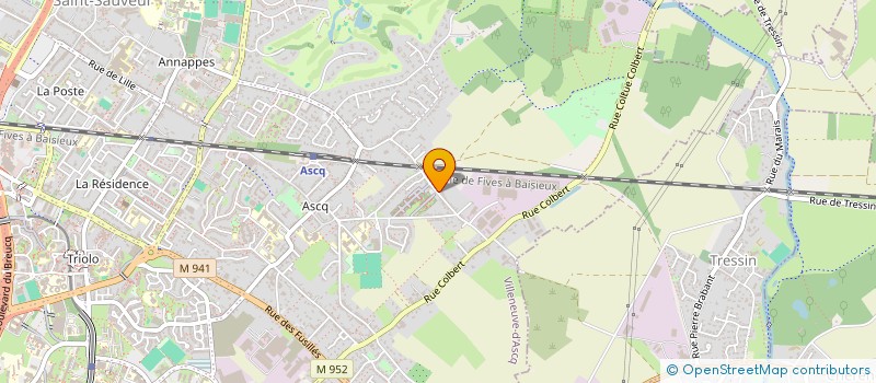 localisation de l'entreprise SCI HAUTE RIVE à VILLENEUVE-D'ASCQ