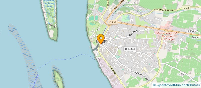 localisation de l'entreprise SCI HAUTECLAIRE à BLAYE