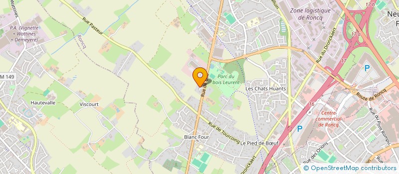 localisation de l'entreprise SCI HAUTECOEUR à RONCQ