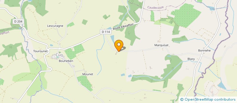 localisation de l'entreprise SCI HAUTEFAGE  ASTAFFORT