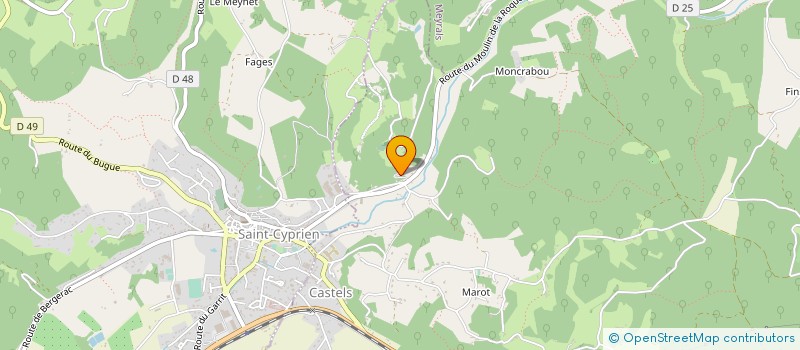 localisation de l'entreprise SCI HAUTEFAYE  LE BOUSCAT