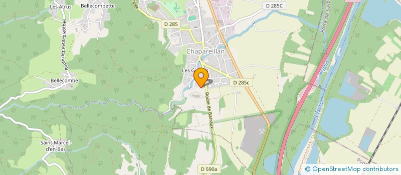 localisation de l'entreprise SCI HAUTERIVES - 93  CHAPAREILLAN