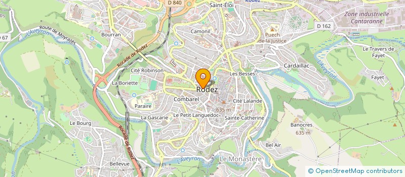 localisation de l'entreprise SCI HAUTEVILLE  RODEZ