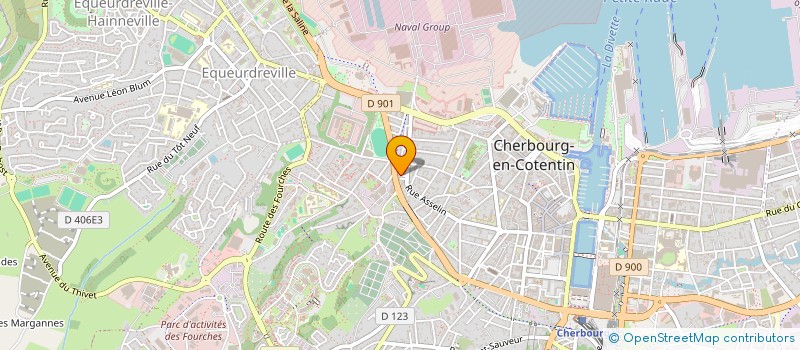 localisation de l'entreprise SCI HAUTEVILLE à CHERBOURG-EN-COTENTIN