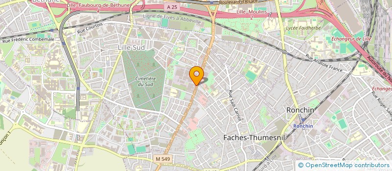 localisation de l'entreprise SCI HAUTMONT à LILLE