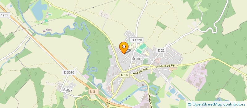 localisation de l'entreprise SCI HAUTUS-DEREGNAUCOURT  BRAINE