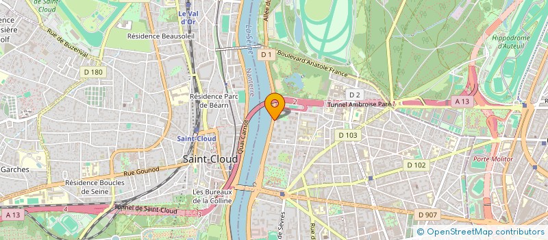 localisation de l'entreprise SCI HAVA à BOULOGNE-BILLANCOURT