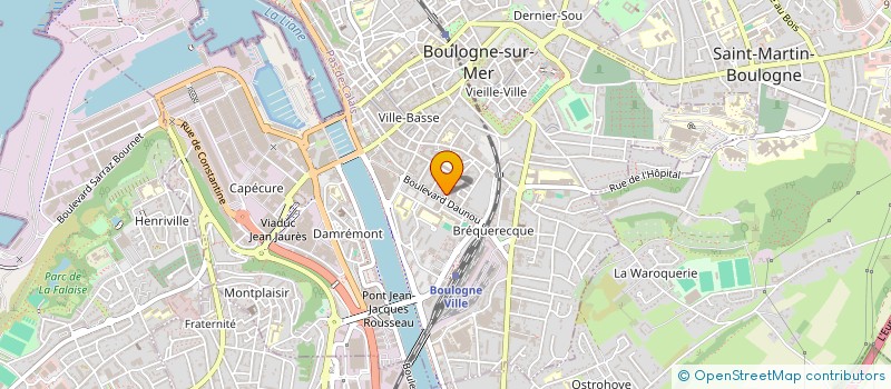 localisation de l'entreprise SCI HAVISARDA  BOULOGNE-SUR-MER