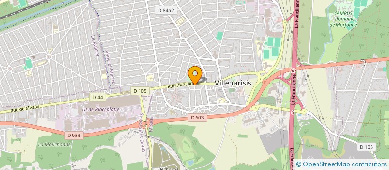 localisation de l'entreprise SCI HAVISH  VILLEPARISIS