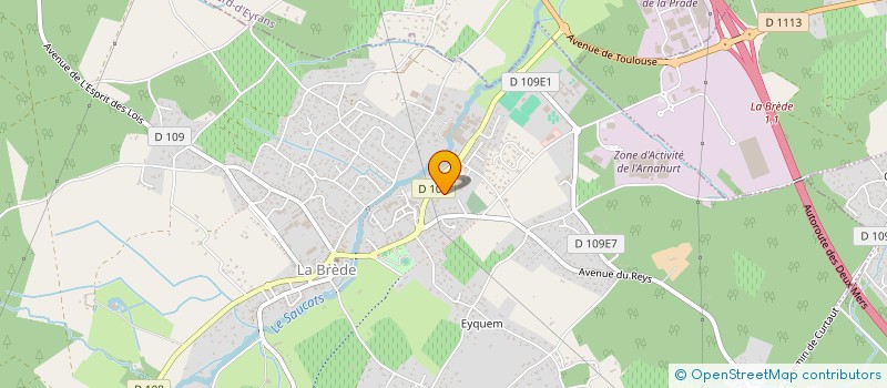 localisation de l'entreprise SCI HAVRET-SANI  LA BREDE