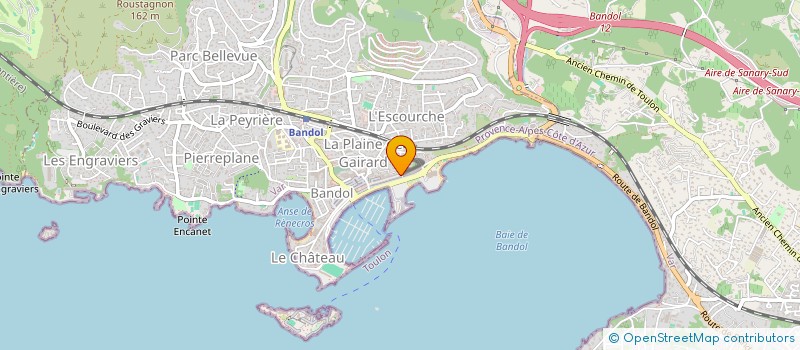 localisation de l'entreprise SCI HAWAI  BANDOL