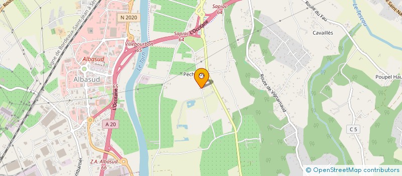 localisation de l'entreprise SCI HAWAI B  MONTAUBAN