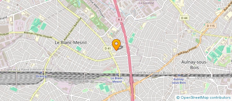 localisation de l'entreprise SCI HAWASHINE  LE BLANC-MESNIL