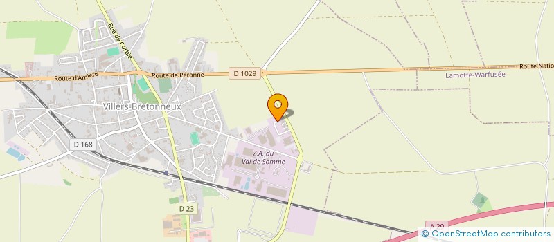 localisation de l'entreprise SCI HAWKING à VILLERS-BRETONNEUX
