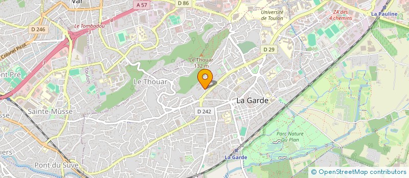 localisation de l'entreprise SCI HAXAM à LA GARDE