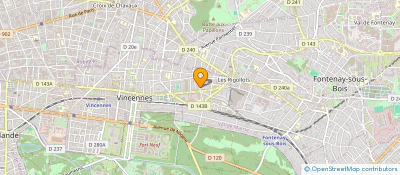 localisation de l'entreprise SCI HAXO à VINCENNES