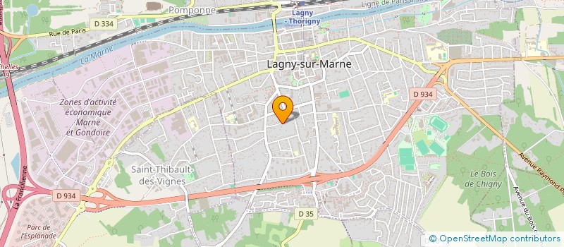 localisation de l'entreprise SCI HAXO 8  LAGNY-SUR-MARNE