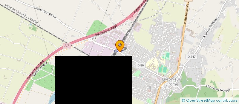 localisation de l'entreprise SCI HAY FORTIN  LIVRON-SUR-DROME