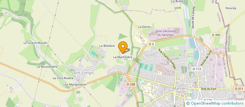 localisation de l'entreprise SCI HAYCAM  SAINT-LONGIS