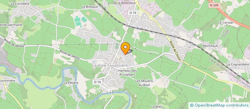 localisation de l'entreprise SCI HAYEVER  LA HAIE-FOUASSIERE