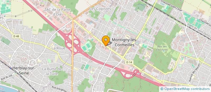localisation de l'entreprise SCI HAYLAS à MONTIGNY-LES-CORMEILLES