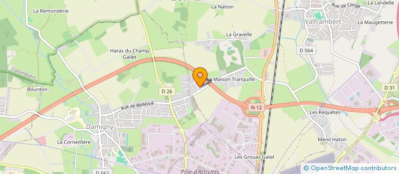 localisation de l'entreprise SCI HAYLEVEN à VALFRAMBERT