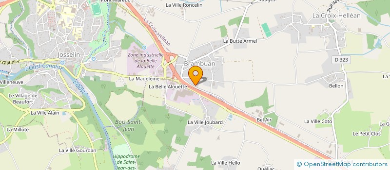 localisation de l'entreprise SCI HAYS  JOSSELIN