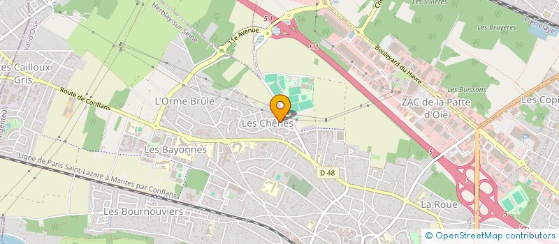 localisation de l'entreprise SCI HAZAN  HERBLAY-SUR-SEINE