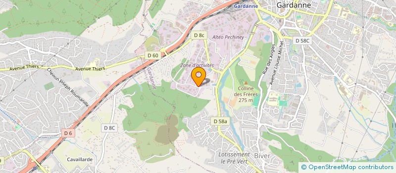 localisation de l'entreprise SCI HAZARD à GARDANNE