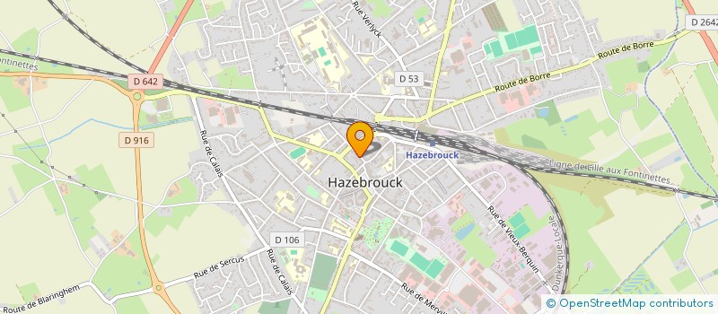 localisation de l'entreprise SCI HAZEBROUCK FORME ET SANTE  HAZEBROUCK