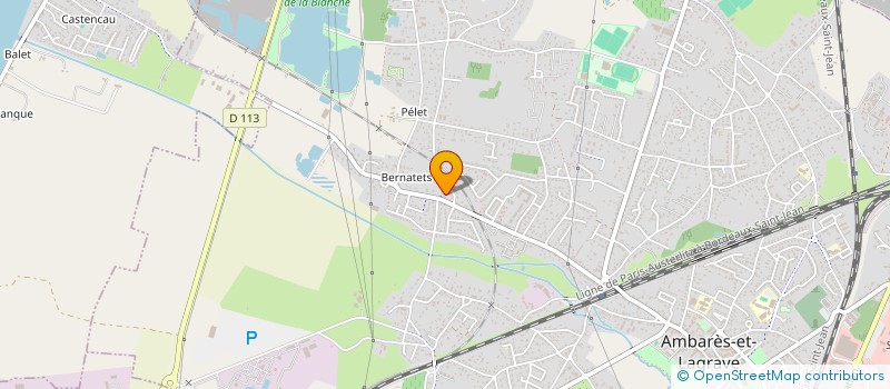 localisation de l'entreprise SCI HAZERA  AMBARES-ET-LAGRAVE