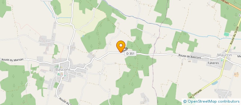 localisation de l'entreprise SCI HAZERES  BASCONS