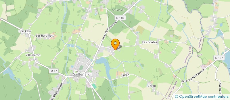 localisation de l'entreprise SCI HAZI  SAILLENARD