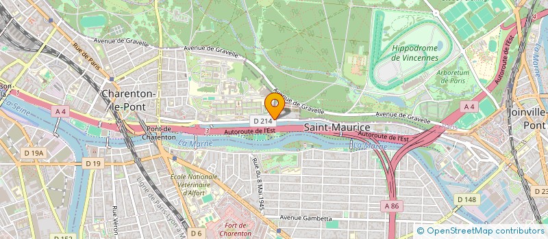 localisation de l'entreprise SCI HAZIEL à SAINT-MAURICE